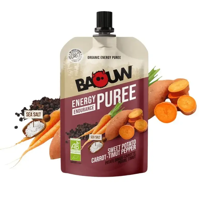 Purè energetico di patate dolci-carote-pepe di zenzero Baouw