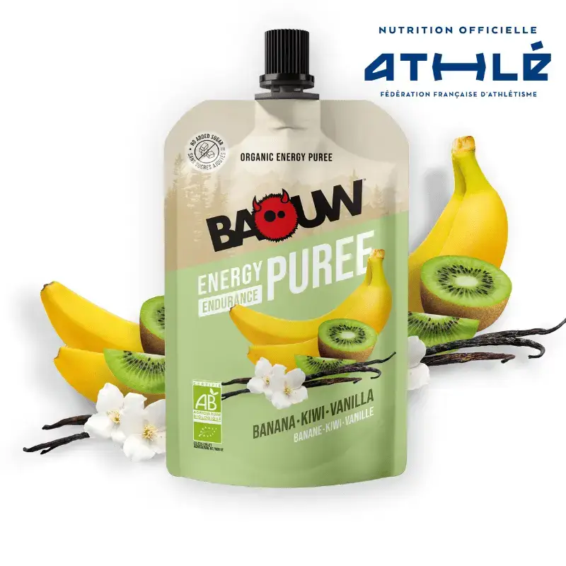 Purea energetica di banane-kiwi-vaniglia Baouw