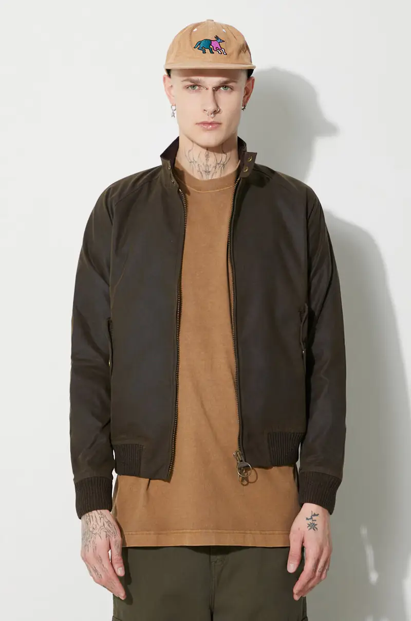 giacca Baracuta x Barbour Porton Wax uomo colore verde BRCPS1009