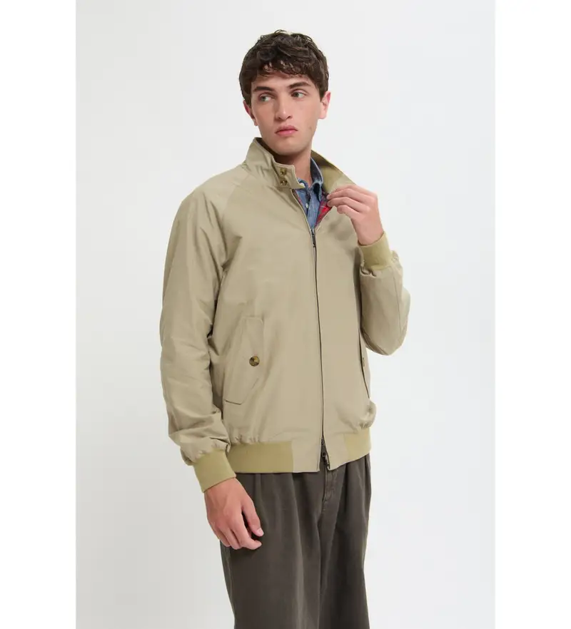 per uomo BRCPS0001BCNY1 Giacca Harrington beige G9 (40), Casual, Poliestere
