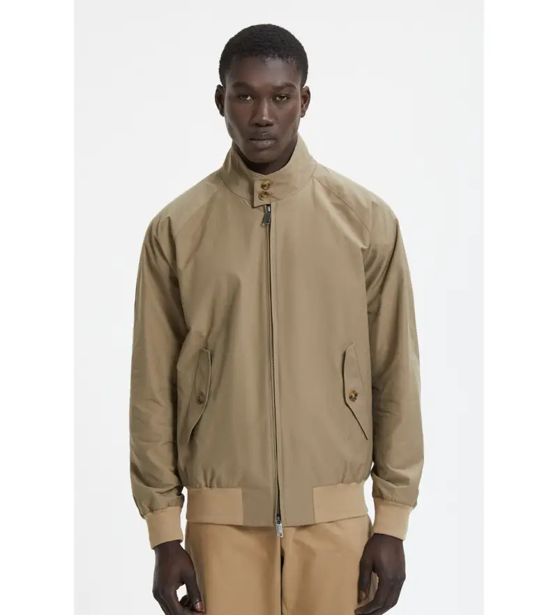 per uomo BRCPS0001BCNY1 Giacca Harrington G9 marrone (46), Casual, Poliestere