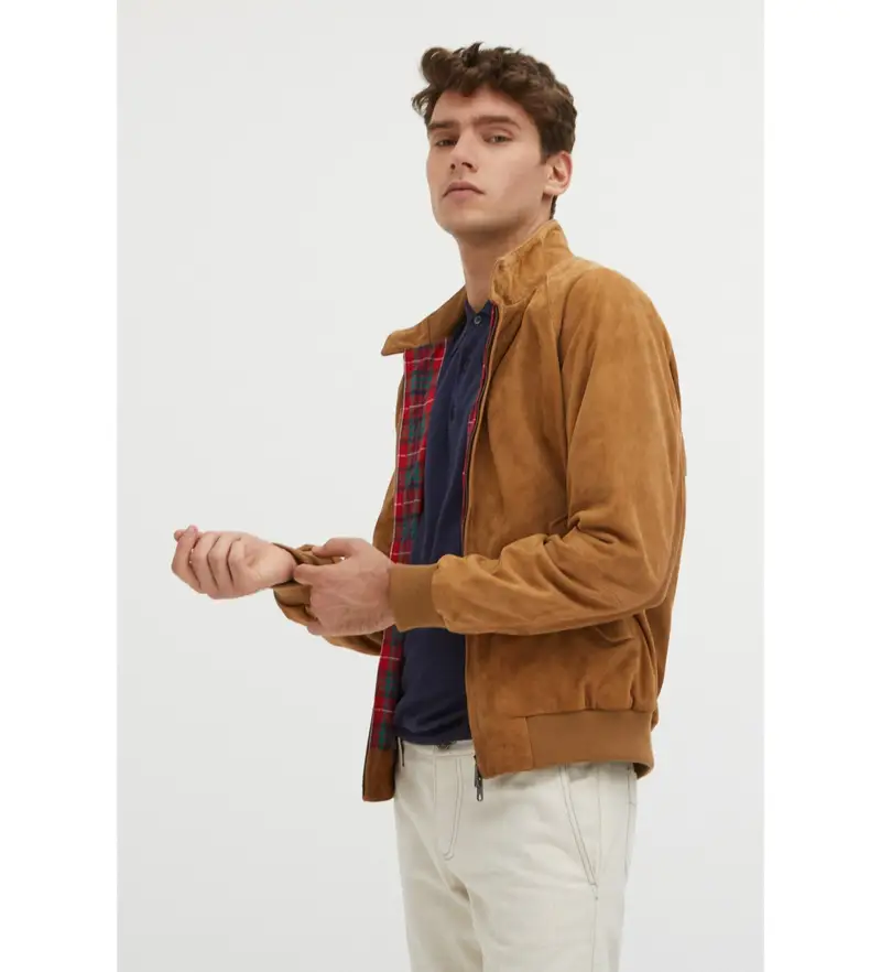 per uomo BRCPS0939UT2623 Giacca in pelle marrone G9 (44), Casual