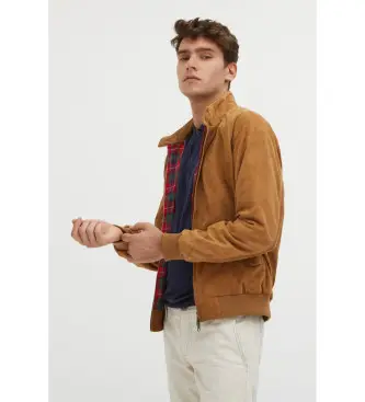 per uomo BRCPS0939UT2623 Giacca in pelle marrone G9 (46), Casual