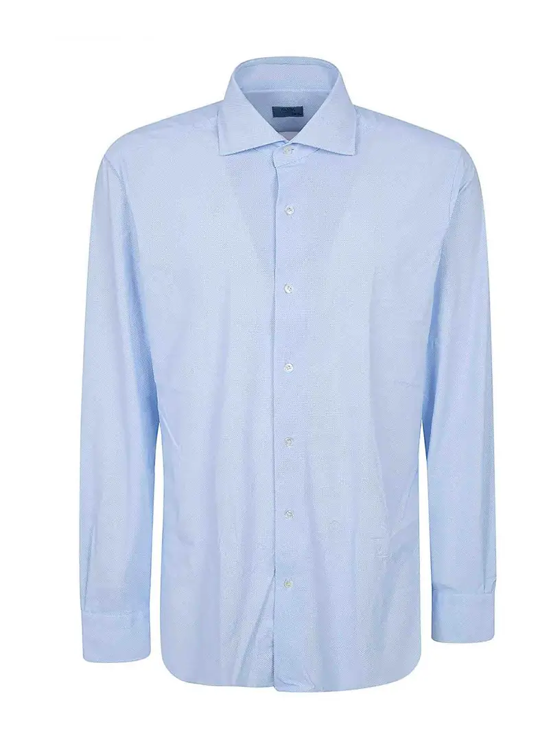 Camicia al collo Azzurro