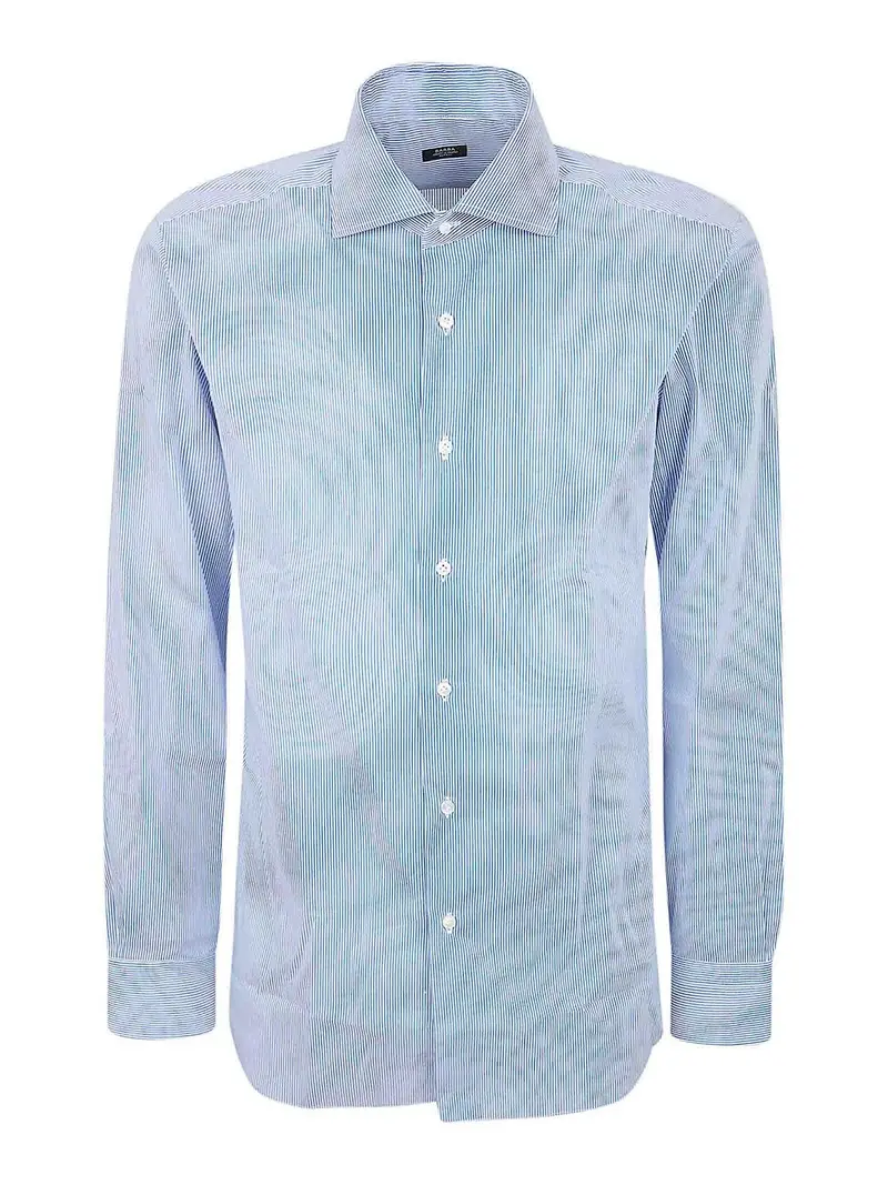 Camicia al collo Azzurro