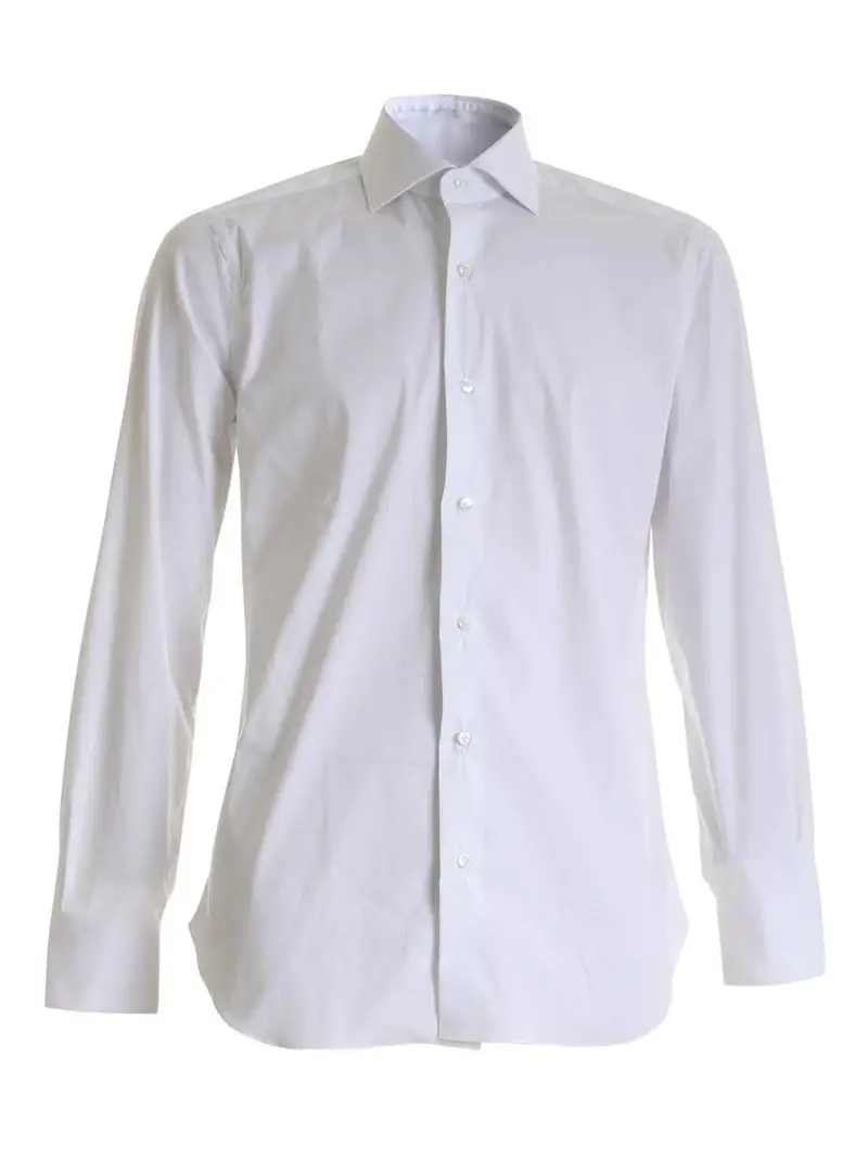 Camicia bianca con collo alla francese Bianco
