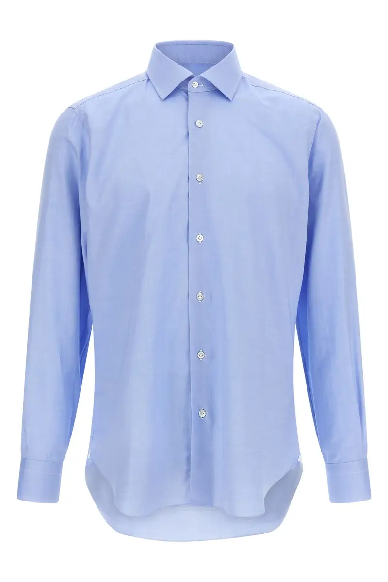 Camicia Cotone Oxford Azzurro