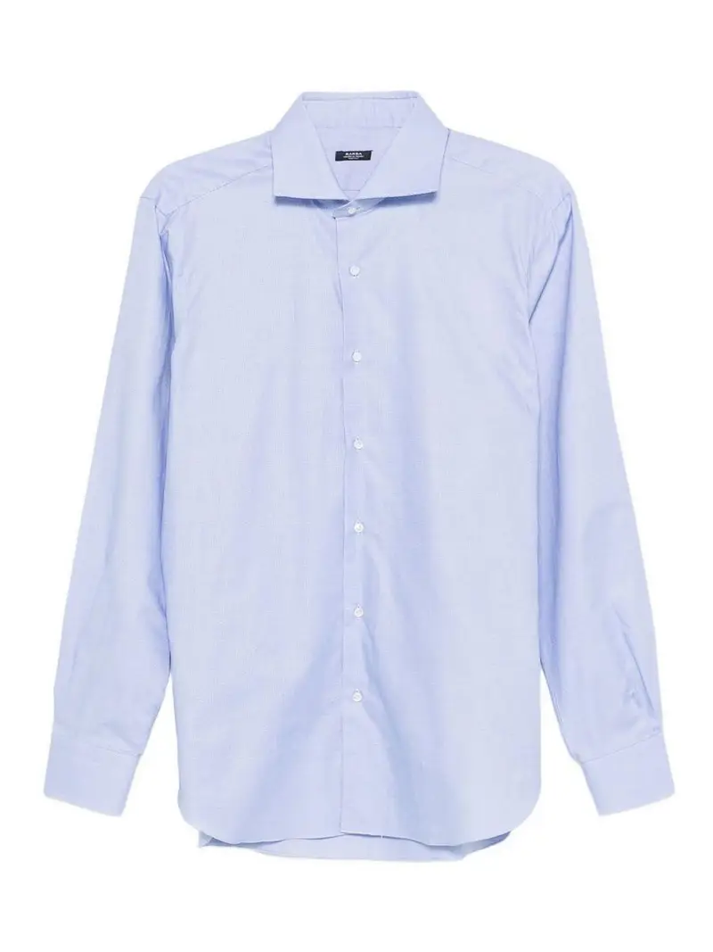 Camicia di cotone azzurro