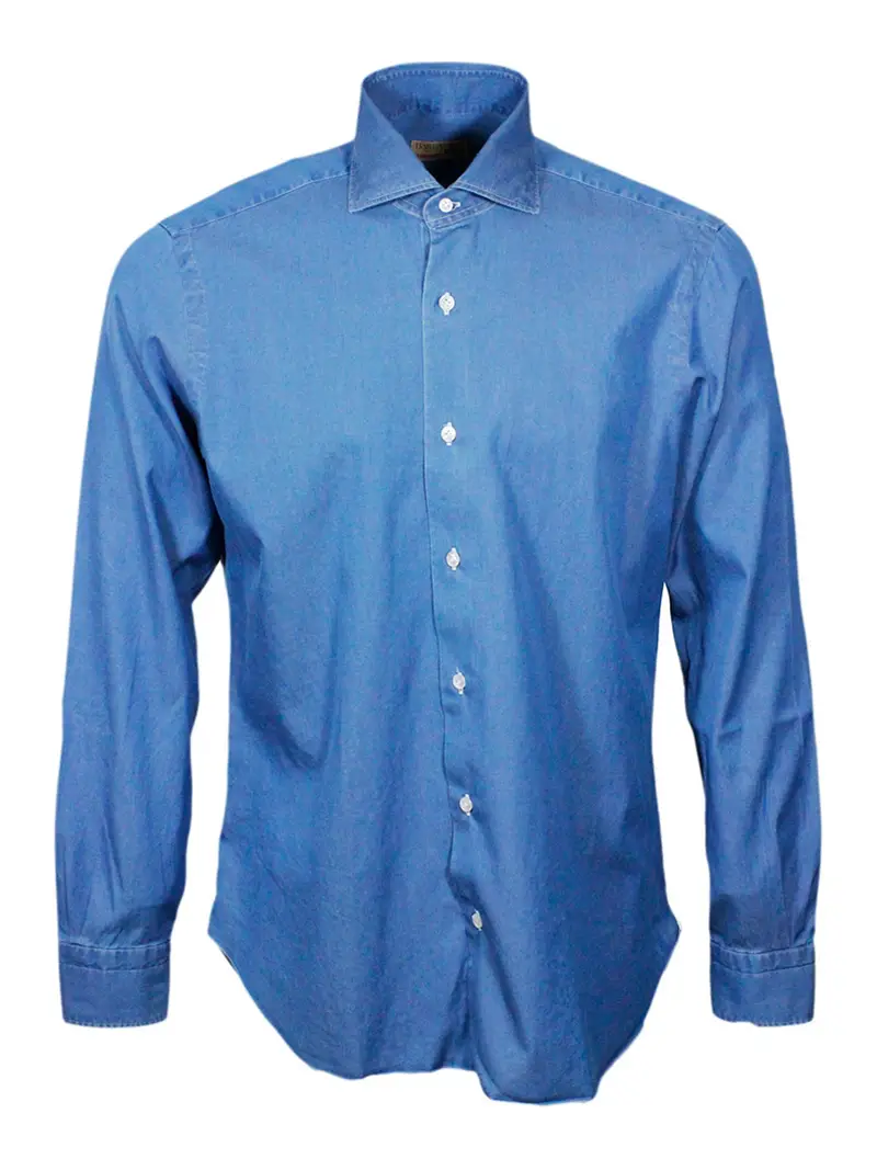 Camicia in denim Lavaggio chiaro