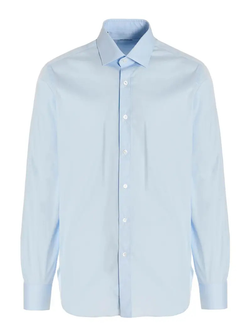 Camicia in popeline Azzurro