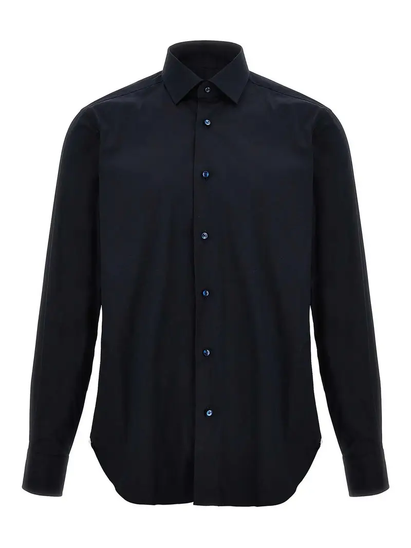 Camicia in popeline Blu