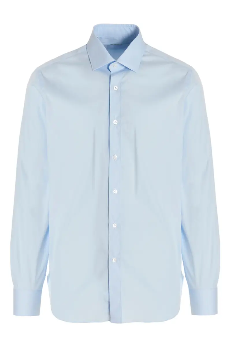 Camicia Popeline Azzurro