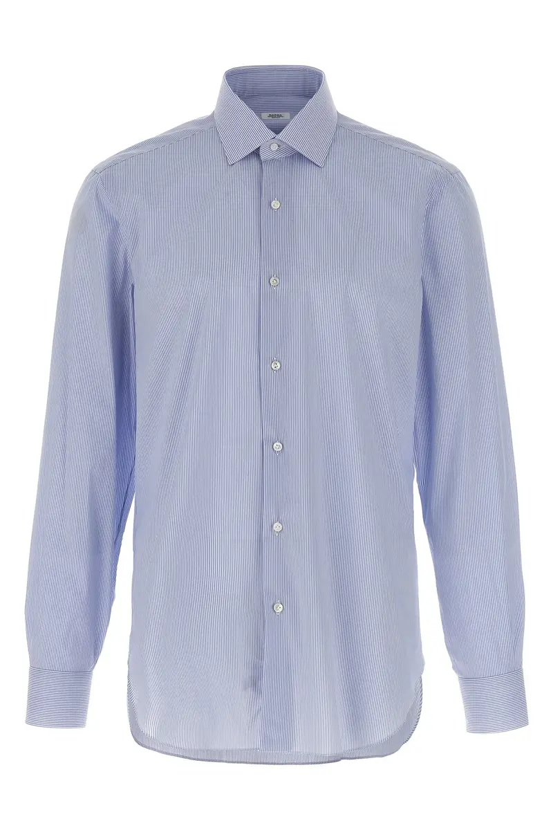 Camicia Righe Azzurro