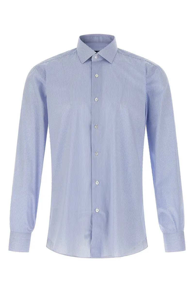 Camicia Righe Azzurro