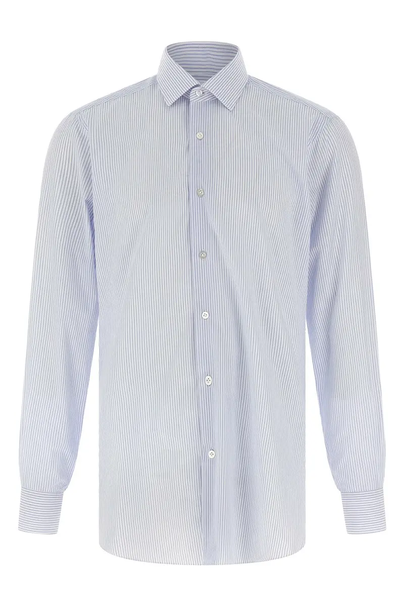 Camicia Righe Azzurro