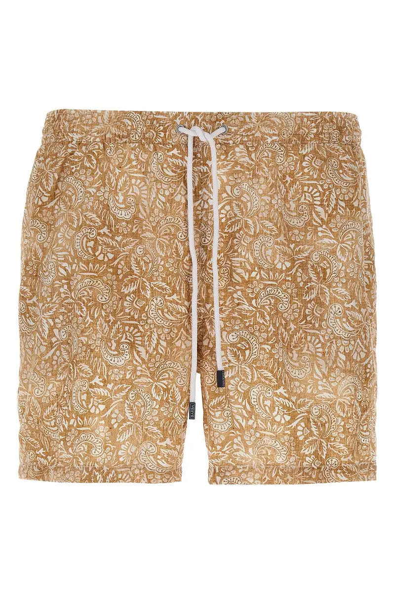 Costume Floreale Paisley Marrone