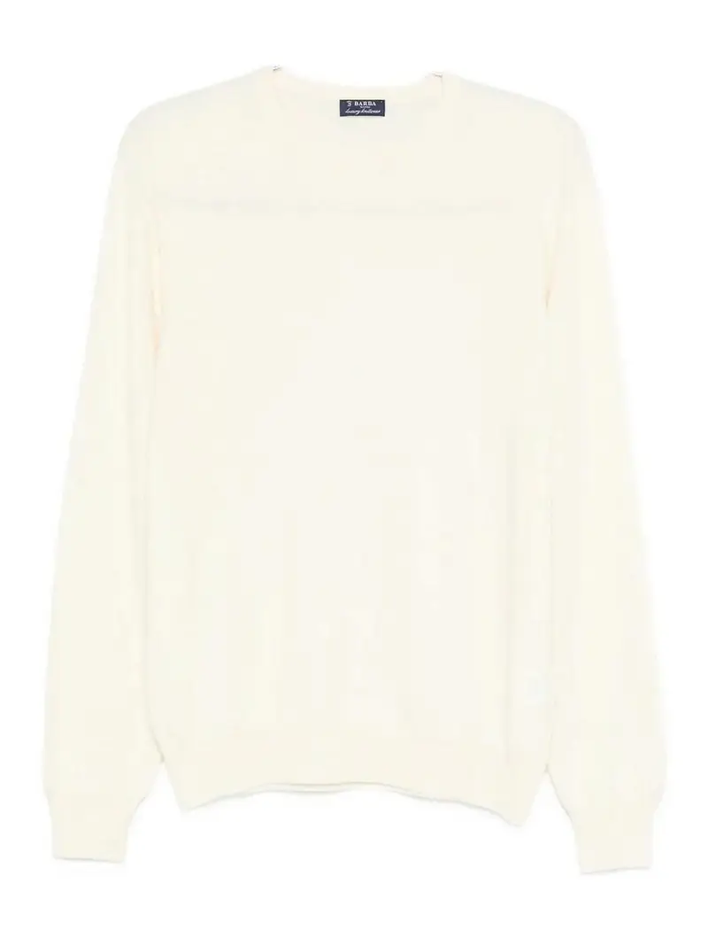 Maglione Girocollo Bianco