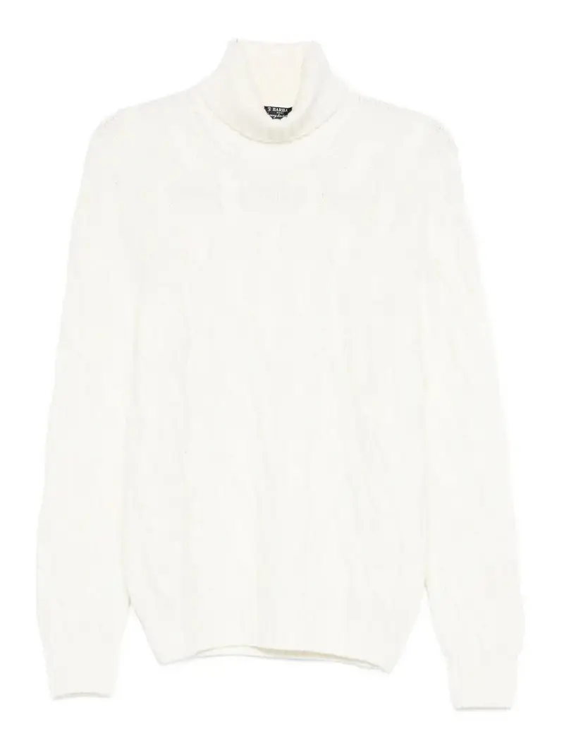 Maglione scollo a tartaruga Bianco