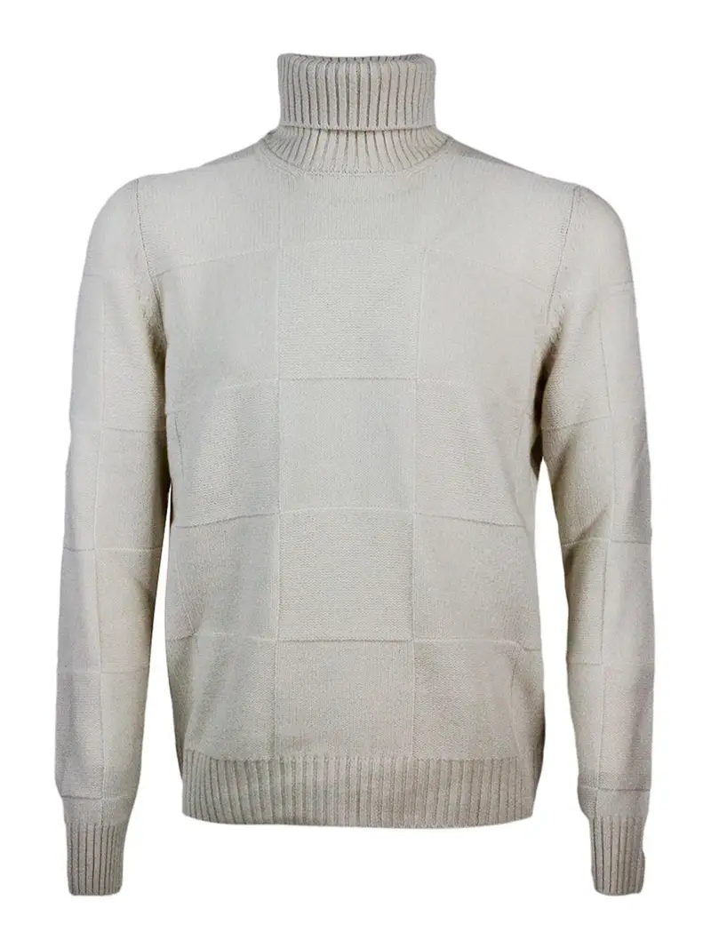 Pullover in cashmere Bianco
