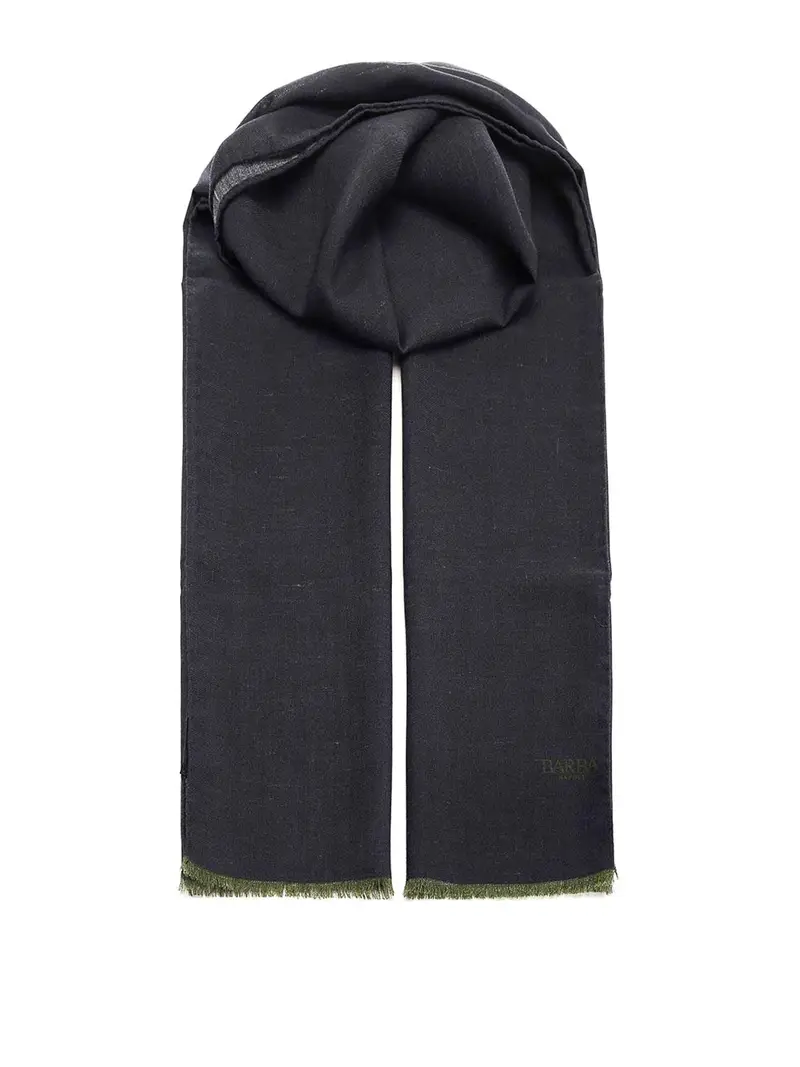 Sciarpa di lana e cashmere Blu