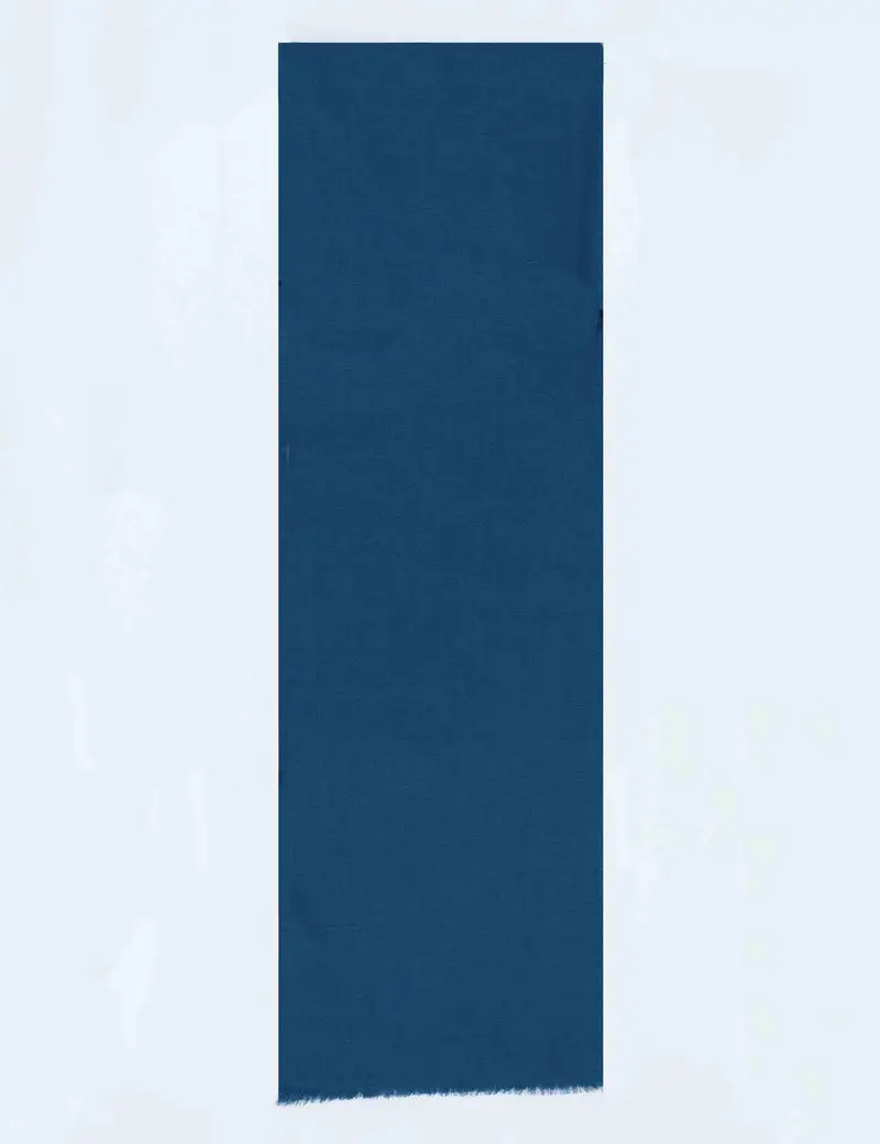 Sciarpe in misto seta blu Uomo U1235 21709 840