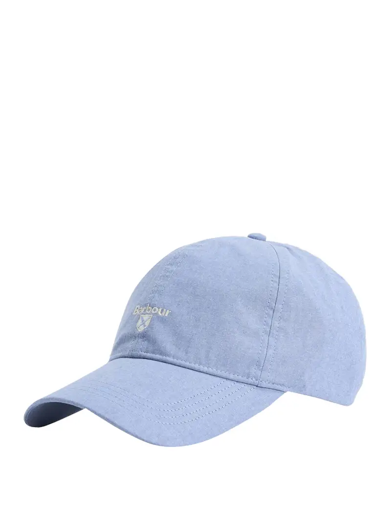 berretto con visiera barbour nelson da uomo - celeste