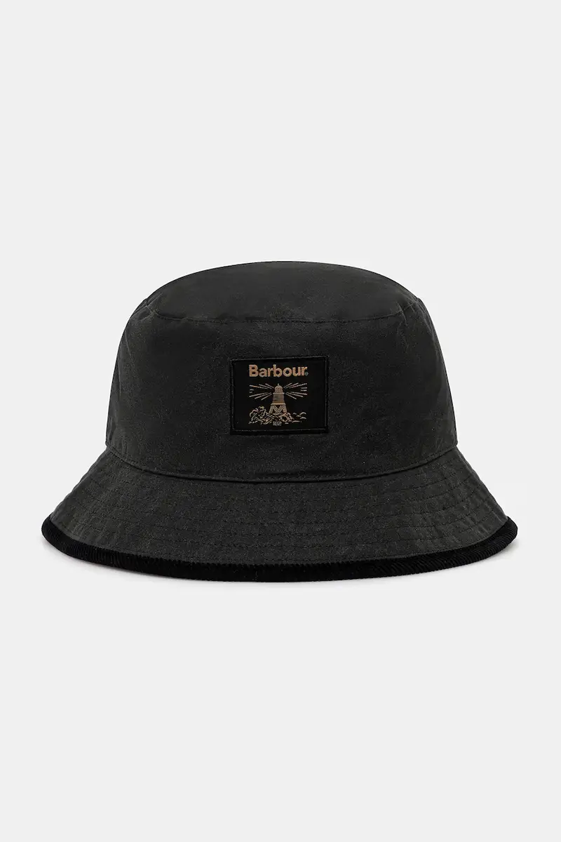 berretto in cotone Field Wax Bucket Hat colore verde MHA0921SG91