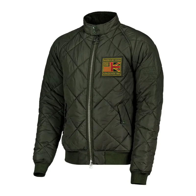 BOMBER STEVE MCQUEEN QUILTED MERCHANT Verde