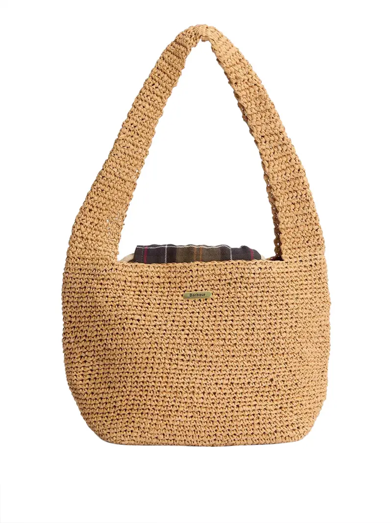 borsa a mano barbour lily soft da donna - beige