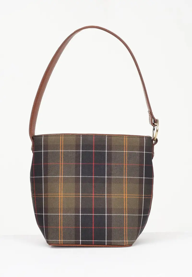Borsa a secchiello in tartan Cedar da donna miniatura 3