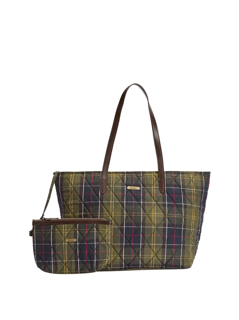 borsa shopper barbour wetherham da donna - verde