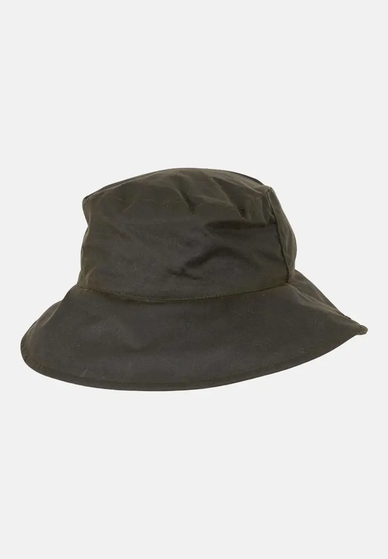 BARBOUR Bucket Brambling Wax verde oliva da donna
