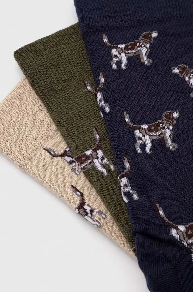 calzini pacco da 3 uomo Multicolore miniatura 2