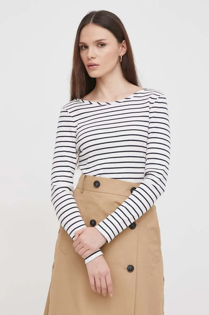 camicia a maniche lunghe donna colore bianco miniatura 4