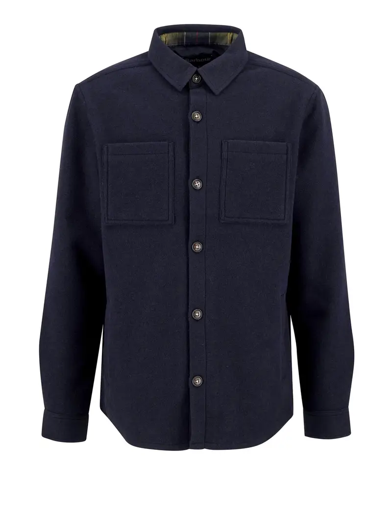 camicia casual barbour marlow tail da uomo - blu