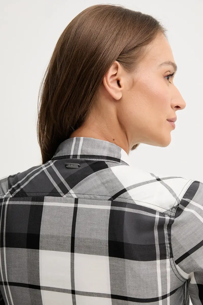 camicia in cotone BRENDON donna colore grigio LSH1353 miniatura 5