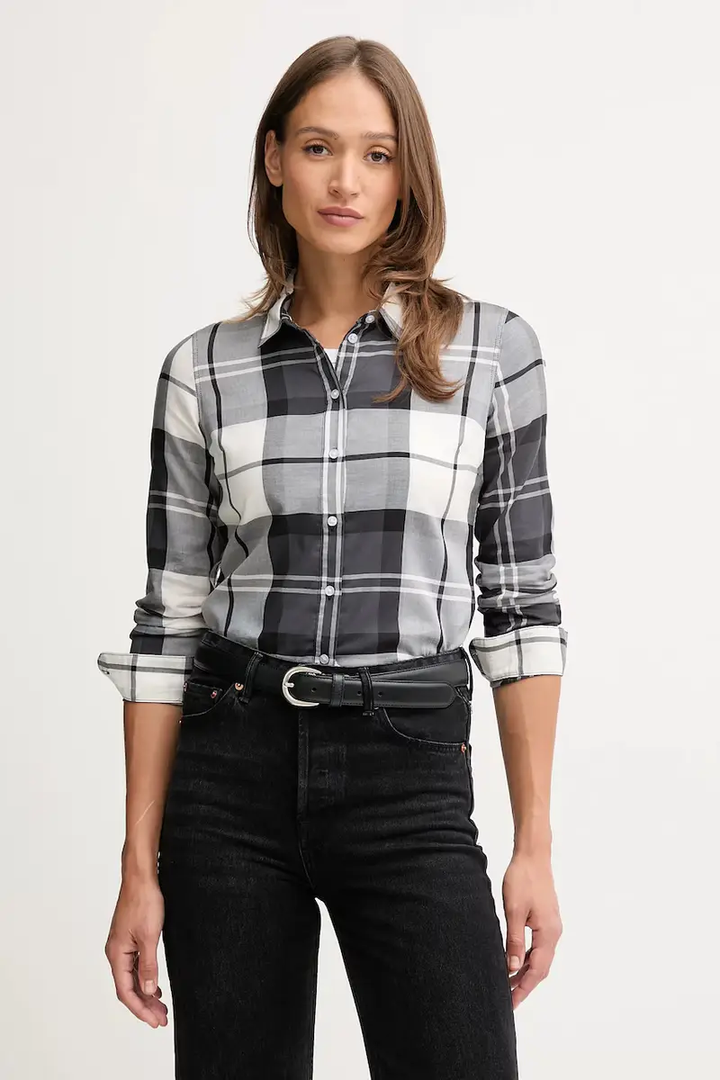 camicia in cotone BRENDON donna colore grigio LSH1353