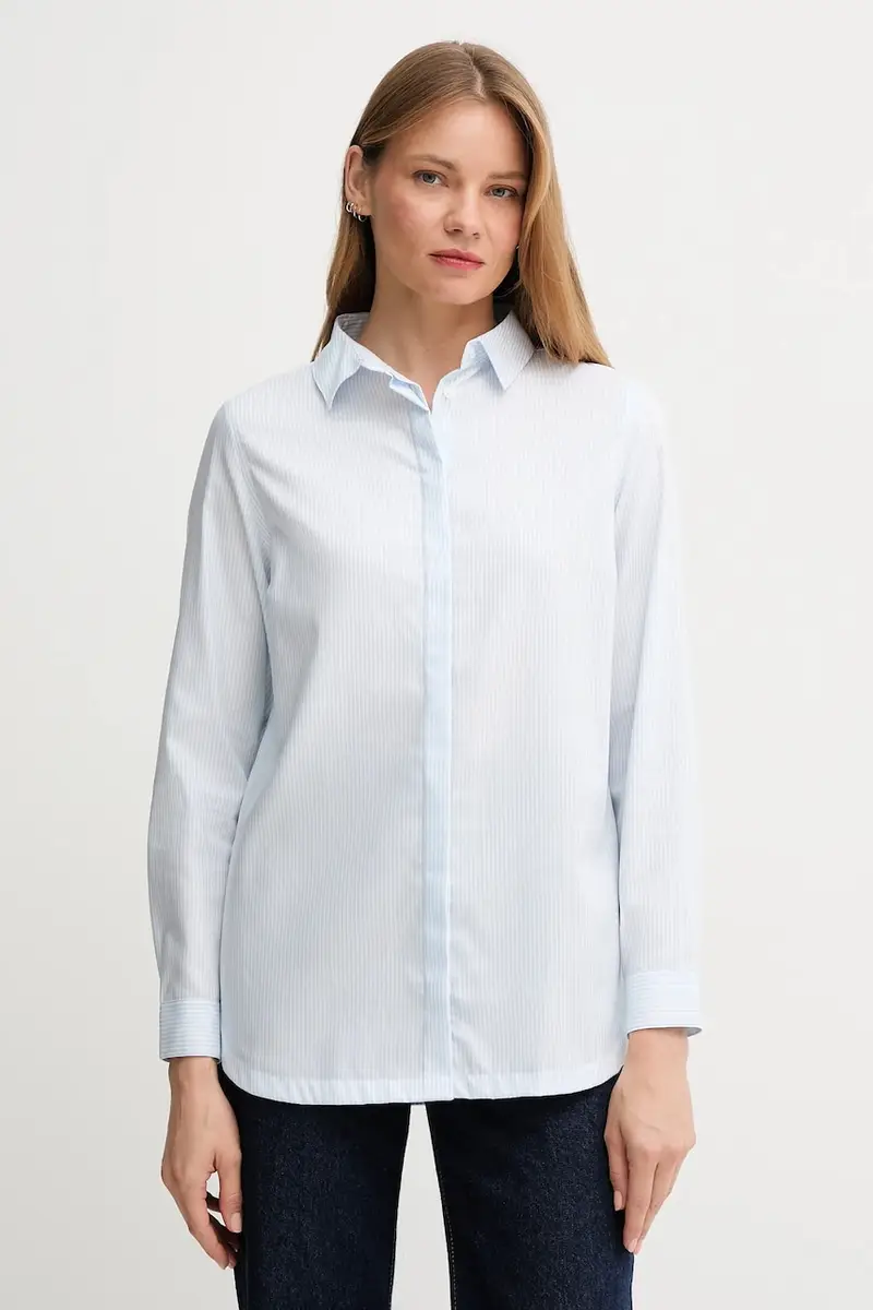 camicia in cotone CLAYDON donna colore blu LSH1695