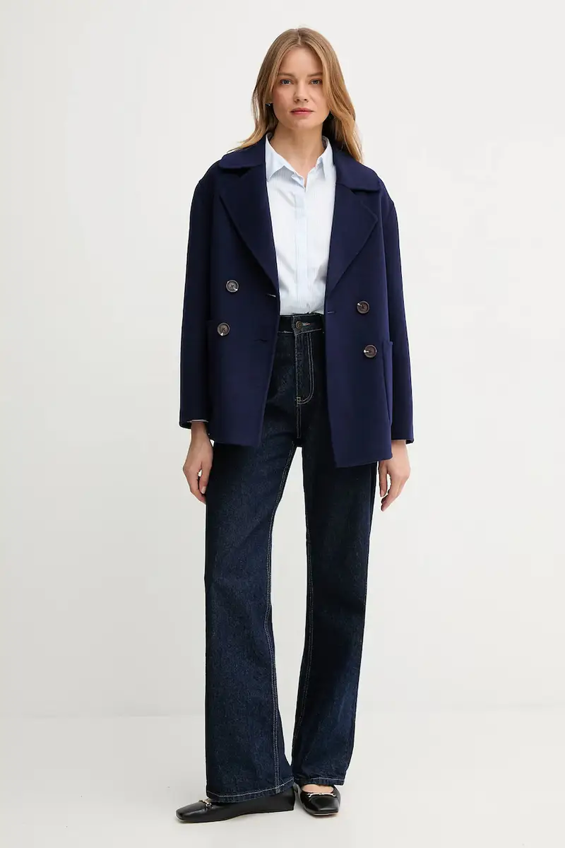 camicia in cotone CLAYDON donna colore blu LSH1695 miniatura 2