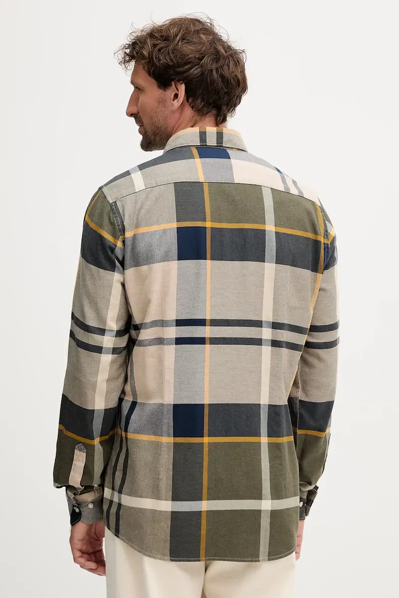 camicia in cotone DUNOON uomo colore verde MSH4980 miniatura 3