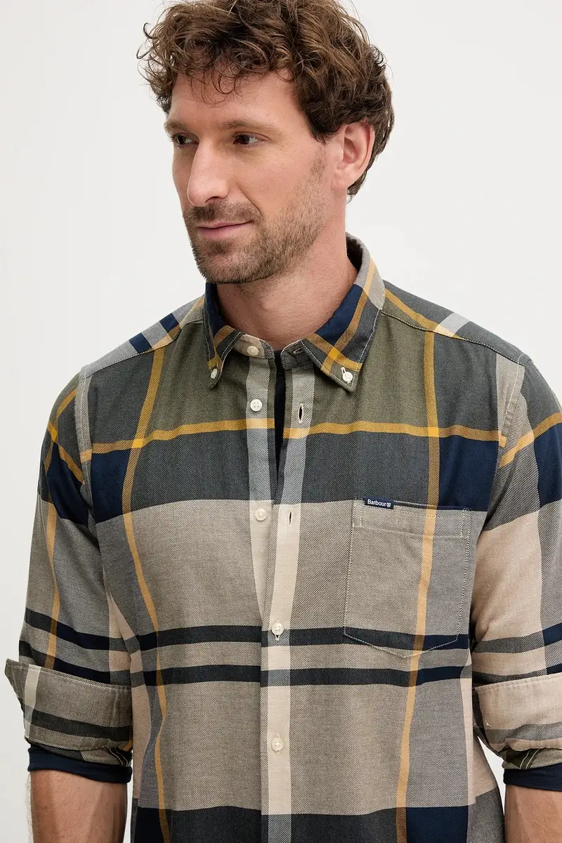 camicia in cotone DUNOON uomo colore verde MSH4980 miniatura 4