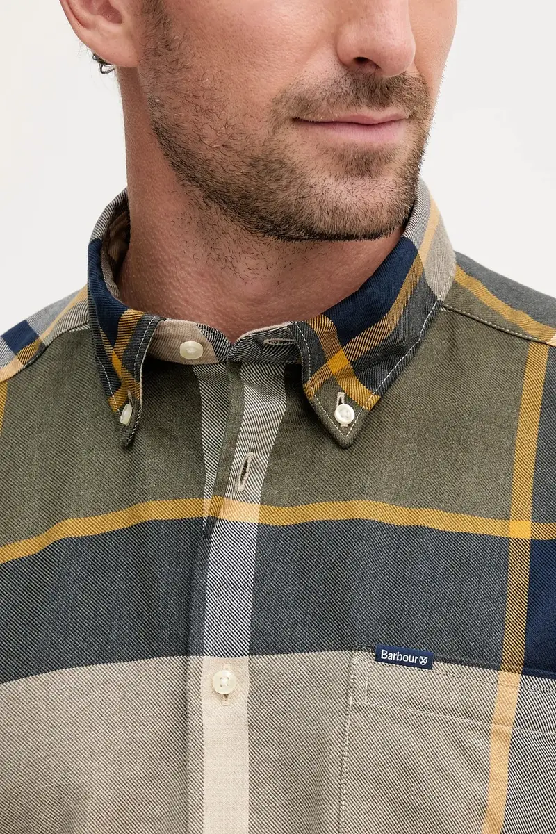 camicia in cotone DUNOON uomo colore verde MSH4980 miniatura 5