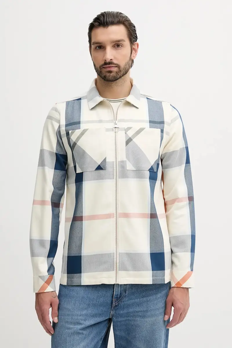 camicia in cotone ETTRICK uomo colore beige MOS0305