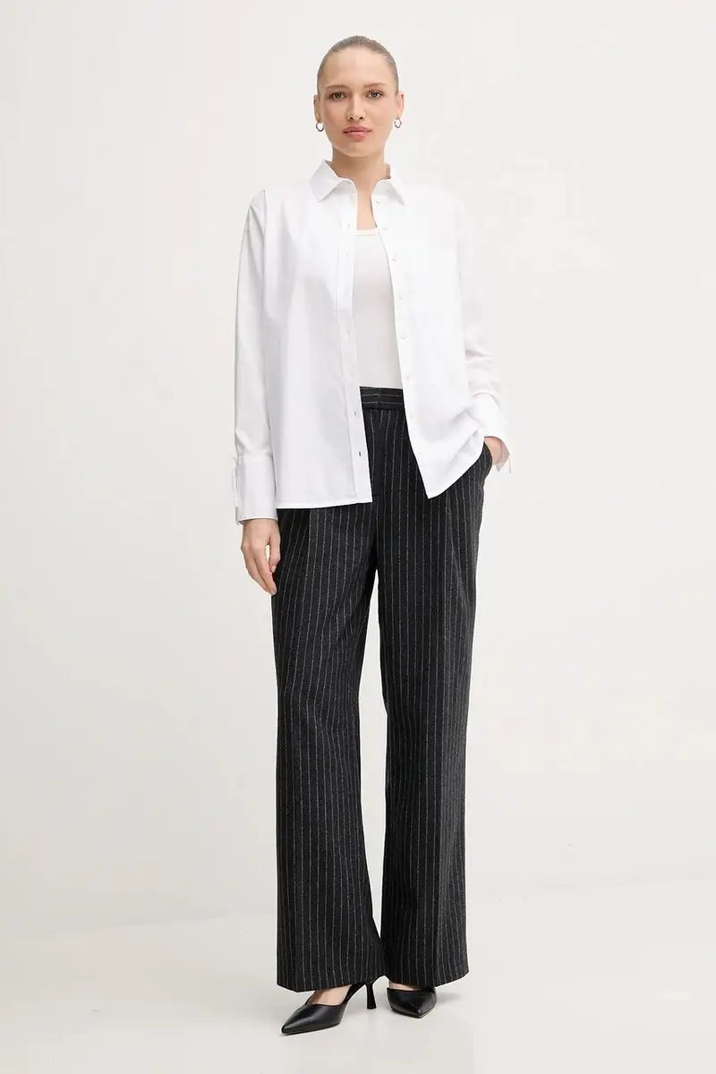 camicia in cotone FREYA donna colore bianco LSH1699 miniatura 2