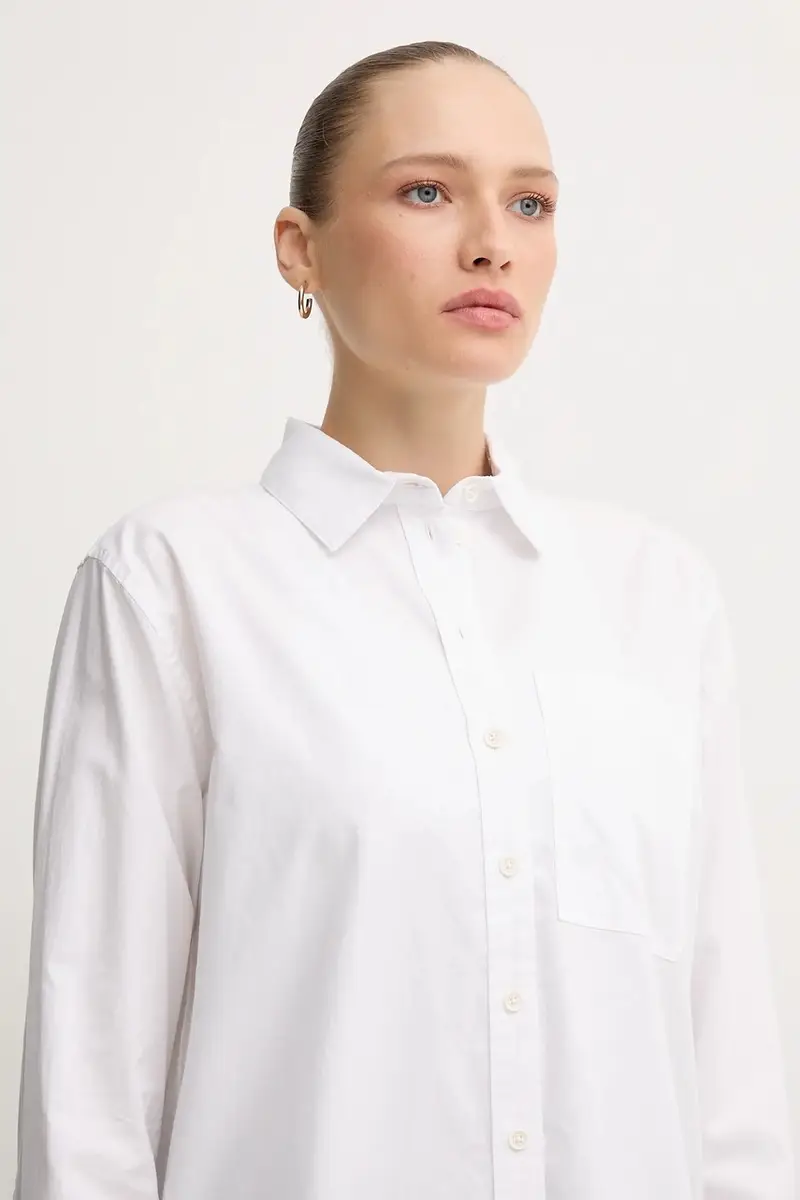 camicia in cotone FREYA donna colore bianco LSH1699 miniatura 4