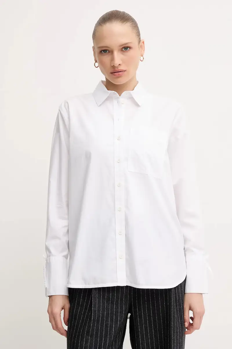 camicia in cotone FREYA donna colore bianco LSH1699
