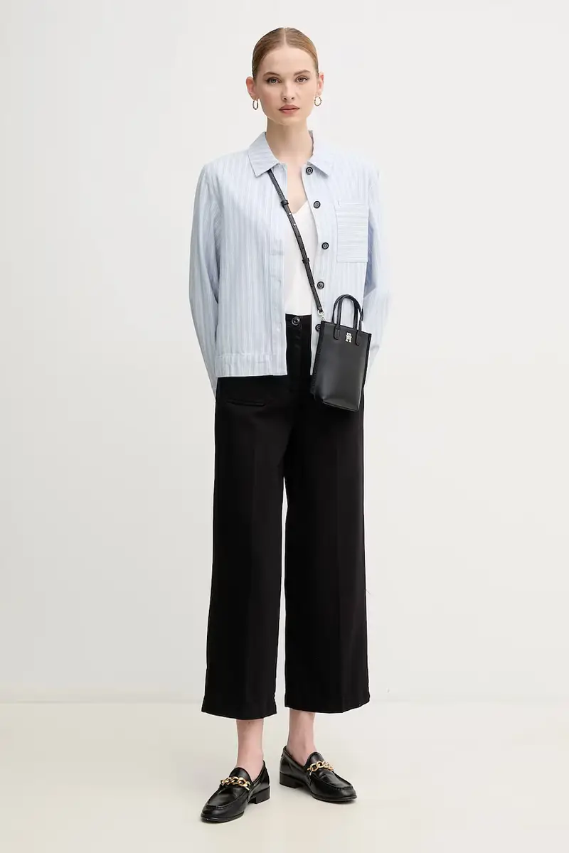 camicia in cotone June donna colore blu LOS0070BL23 miniatura 2