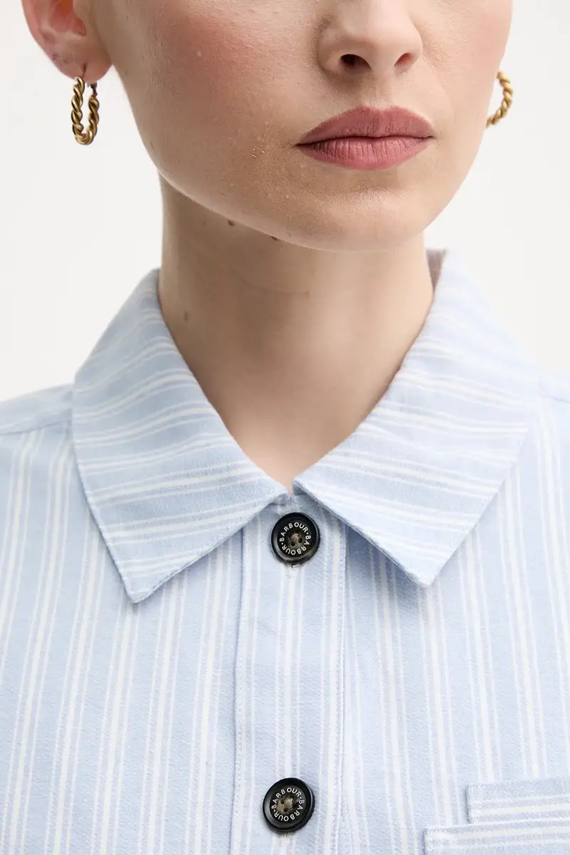 camicia in cotone June donna colore blu LOS0070BL23 miniatura 5