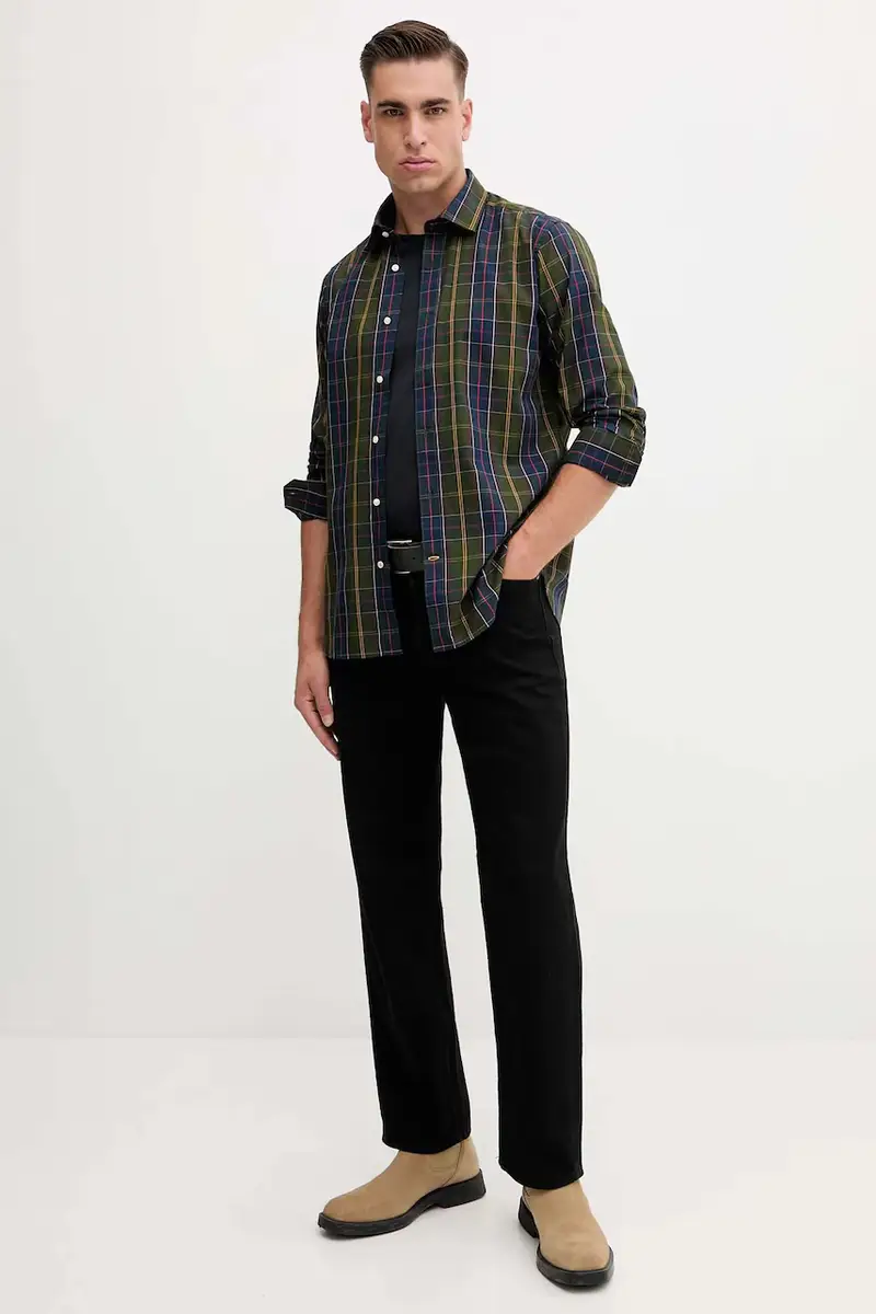 camicia in cotone KENTON uomo colore blu navy MSH5689 miniatura 2