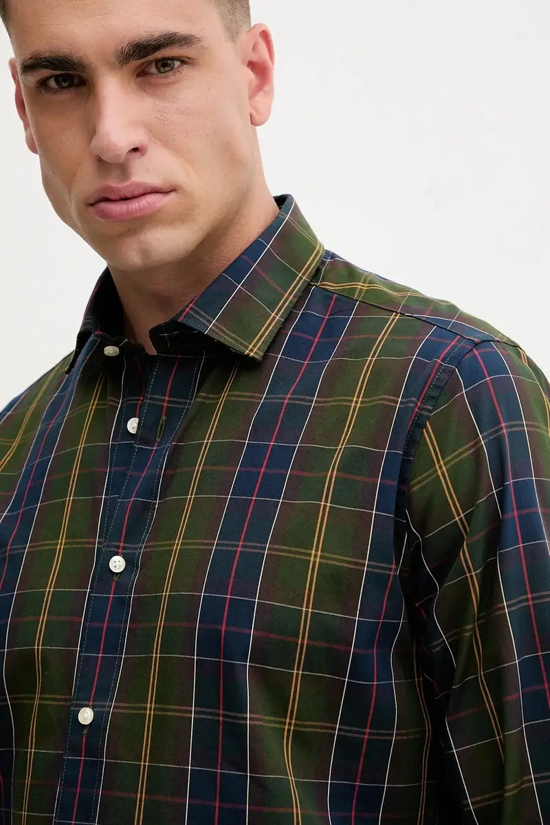 camicia in cotone KENTON uomo colore blu navy MSH5689 miniatura 4